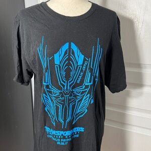 NWOT Transformers The Last Knight Optimus Prime Time, 06.20.17 T-Shirt - L